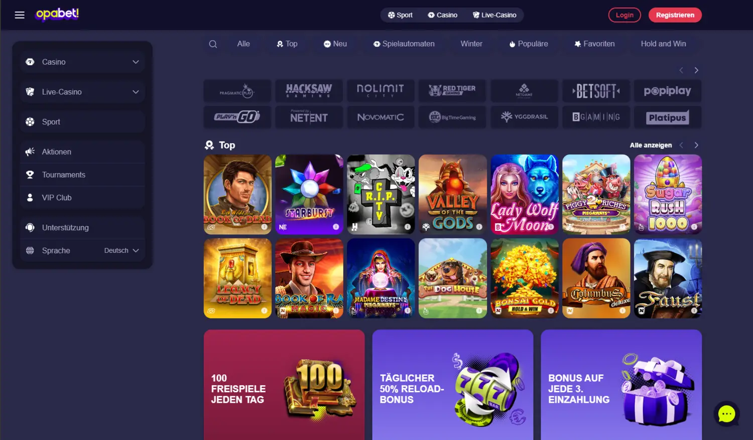 Opabet Casino Deutschland