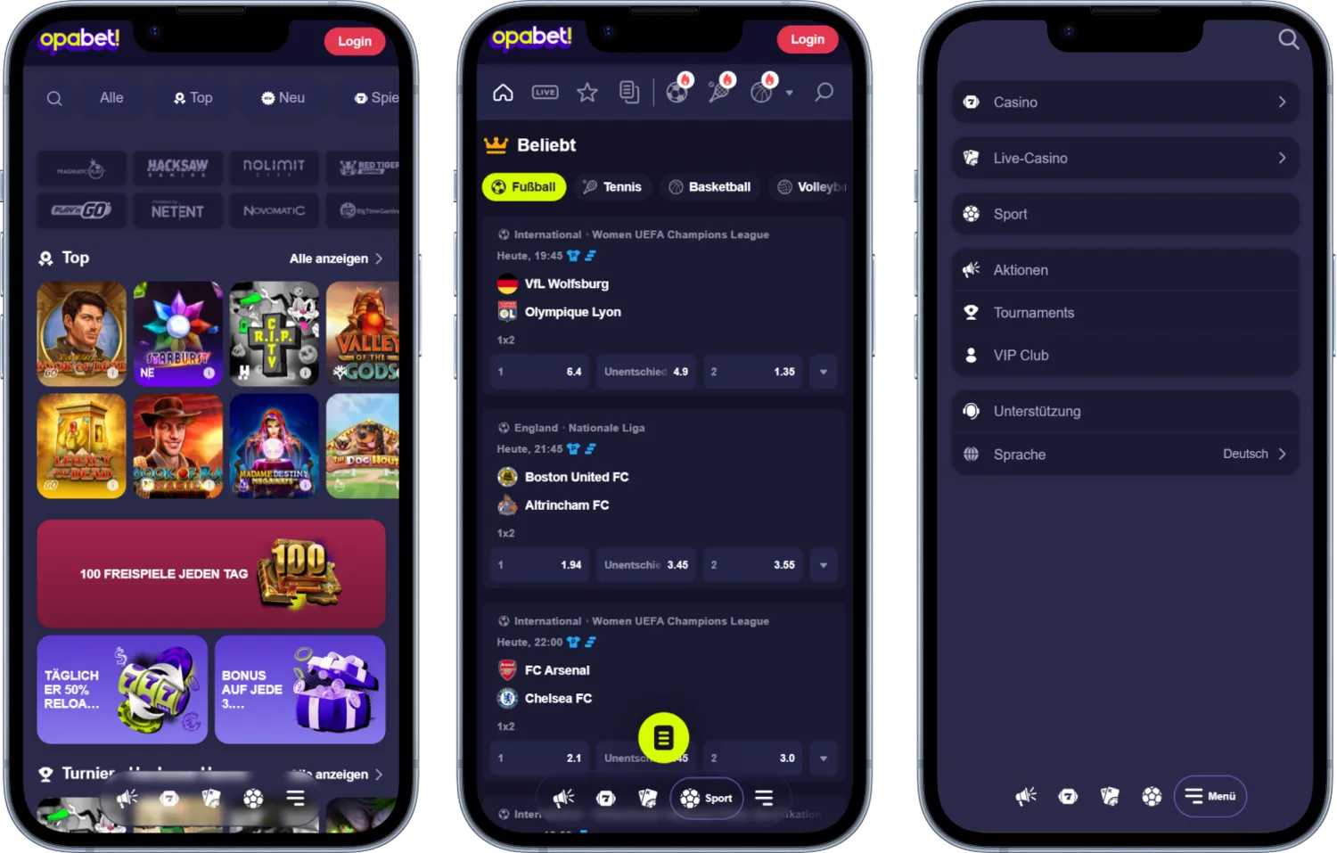 Opabet Casino Mobil